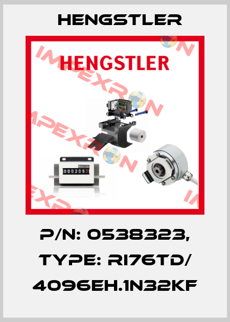 p/n: 0538323, Type: RI76TD/ 4096EH.1N32KF Hengstler
