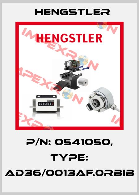 p/n: 0541050, Type: AD36/0013AF.0RBIB Hengstler