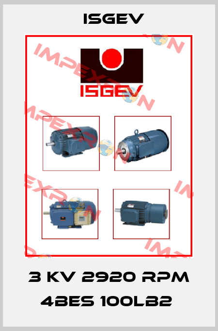 3 kV 2920 rpm 4BES 100LB2  Isgev