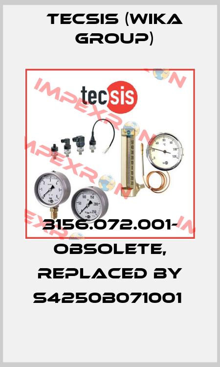 3156.072.001- obsolete, replaced by S4250B071001  Tecsis (WIKA Group)