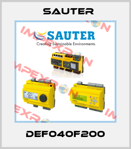 DEF040F200 Sauter