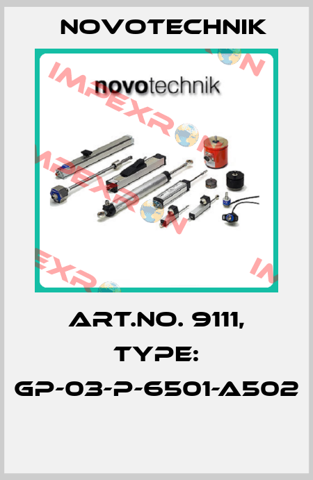 Art.No. 9111, Type: GP-03-P-6501-A502  Novotechnik