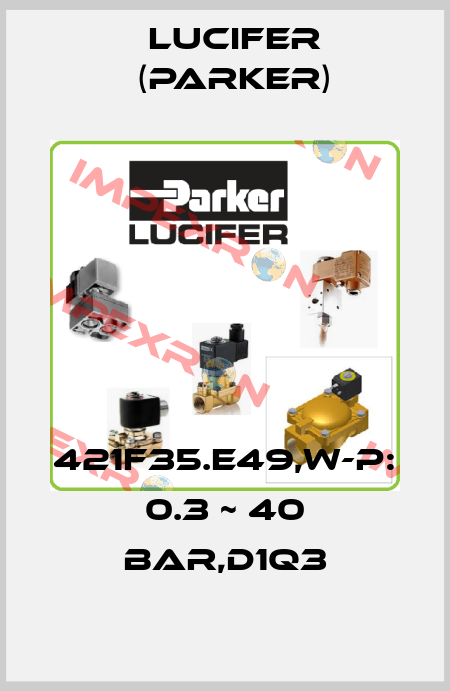 421F35.E49,W-P: 0.3 ~ 40 BAR,D1Q3 Lucifer (Parker)