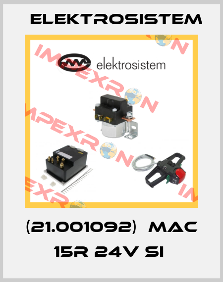 (21.001092)  MAC 15R 24V SI  Elektrosistem