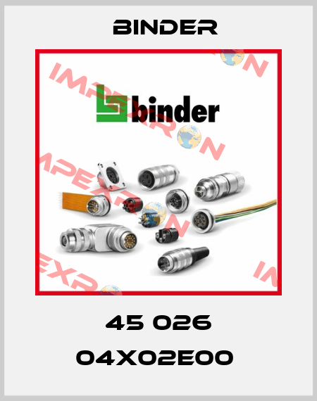 45 026 04X02E00  Binder