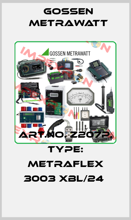 Art.No. Z207P, Type: METRAFLEX 3003 XBL/24  Gossen Metrawatt
