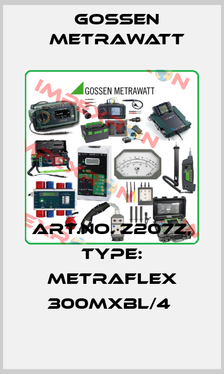 Art.No. Z207Z, Type: METRAFLEX 300MXBL/4  Gossen Metrawatt
