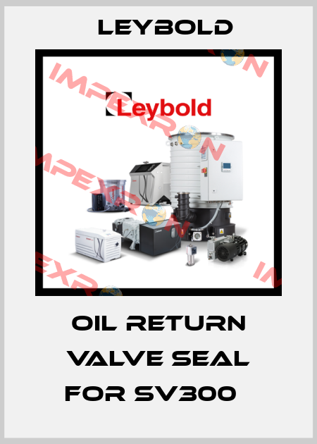 Oil return valve seal for SV300   Leybold