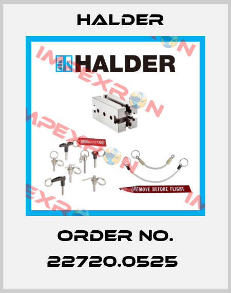 Order No. 22720.0525  Halder