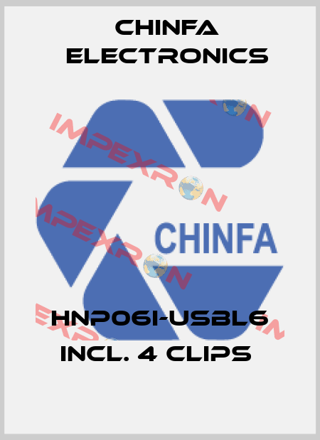 HNP06I-USBL6 incl. 4 clips  Chinfa Electronics