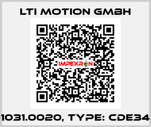P/N: 1031.0020, Type: CDE34.024 LTI Motion GmbH