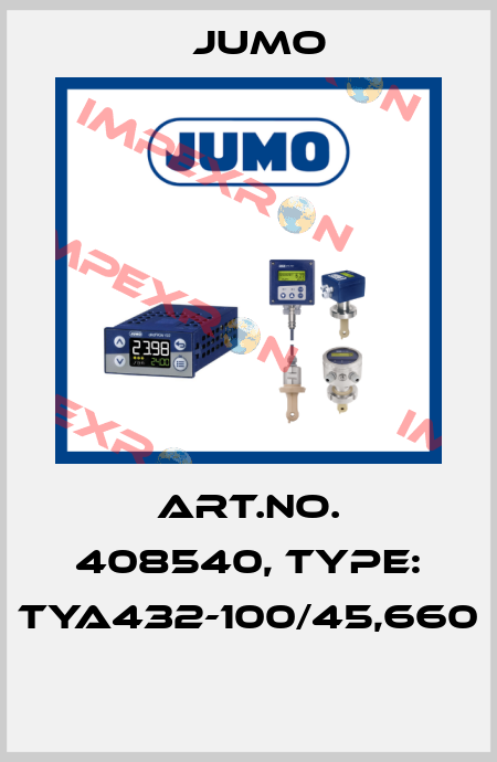 Art.No. 408540, Type: TYA432-100/45,660  Jumo