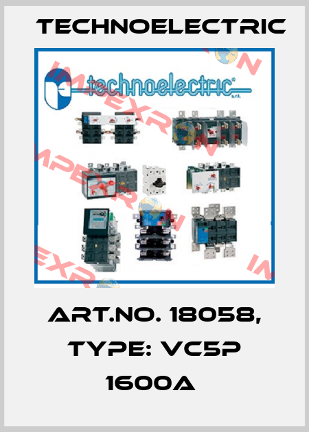 Art.No. 18058, Type: VC5P 1600A  Technoelectric
