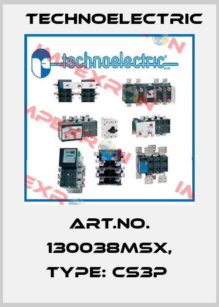 Art.No. 130038MSX, Type: CS3P  Technoelectric