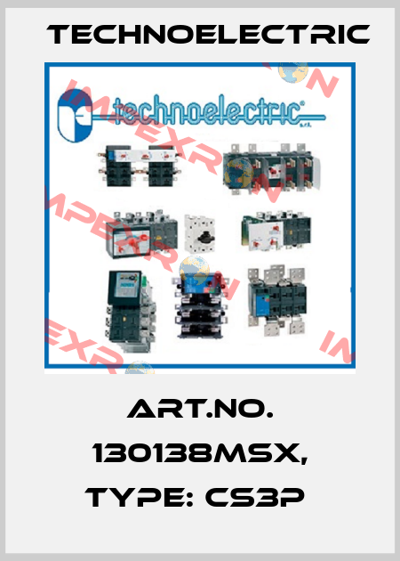 Art.No. 130138MSX, Type: CS3P  Technoelectric