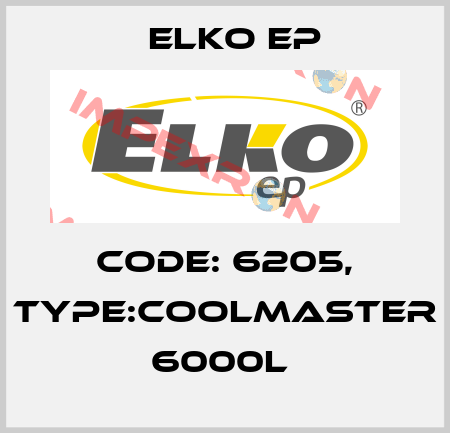 Code: 6205, Type:CoolMaster 6000L  Elko EP