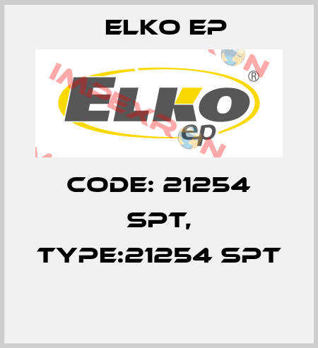 Code: 21254 SPT, Type:21254 SPT  Elko EP