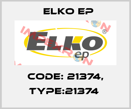Code: 21374, Type:21374  Elko EP