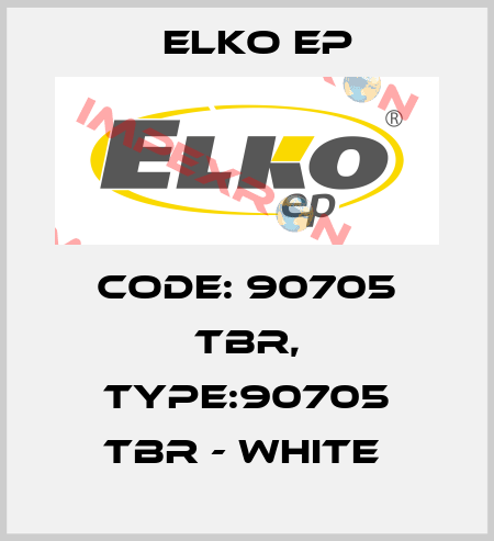 Code: 90705 TBR, Type:90705 TBR - white  Elko EP