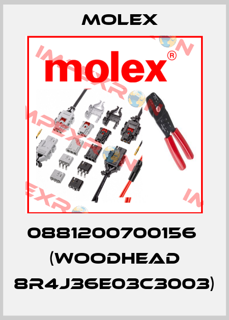 0881200700156  (WOODHEAD 8R4J36E03C3003) Molex