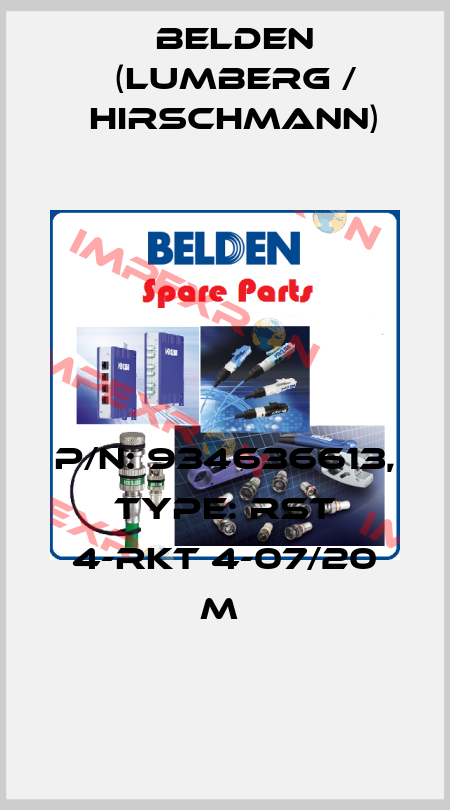 P/N: 934636613, Type: RST 4-RKT 4-07/20 M  Belden (Lumberg / Hirschmann)