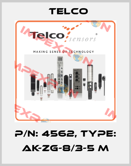 p/n: 4562, Type: AK-ZG-8/3-5 m Telco