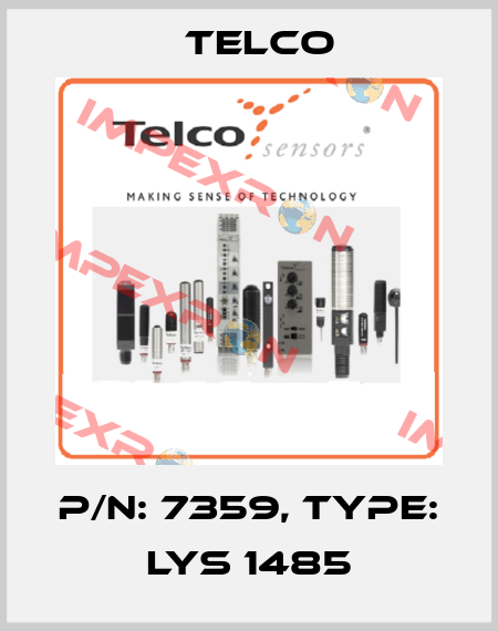 p/n: 7359, Type: LYS 1485 Telco