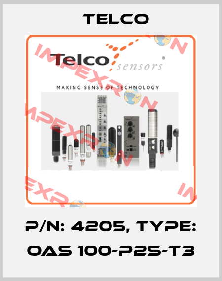 p/n: 4205, Type: OAS 100-P2S-T3 Telco
