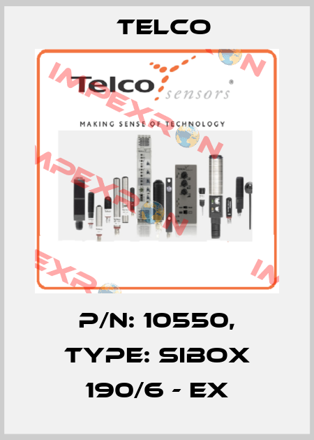 p/n: 10550, Type: Sibox 190/6 - EX Telco
