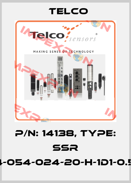 p/n: 14138, Type: SSR 01-4-054-024-20-H-1D1-0.5-J8 Telco
