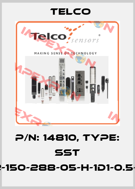 p/n: 14810, Type: SST 02-150-288-05-H-1D1-0.5-J5 Telco