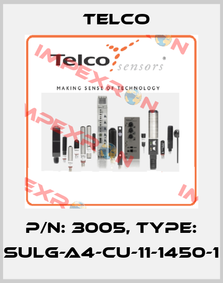 P/N: 3005, Type: SULG-A4-CU-11-1450-1 Telco