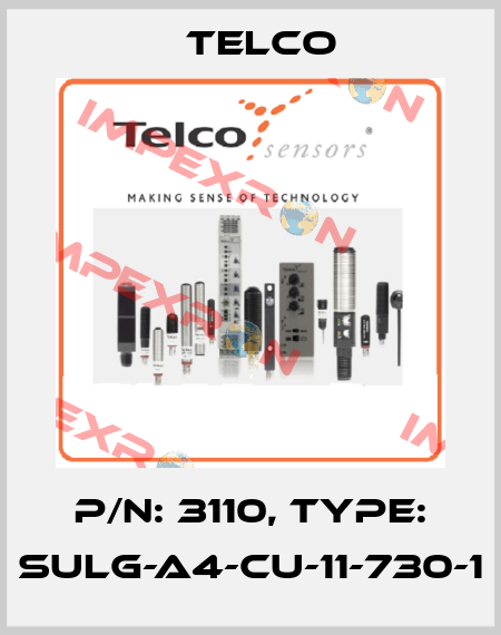 P/N: 3110, Type: SULG-A4-CU-11-730-1 Telco