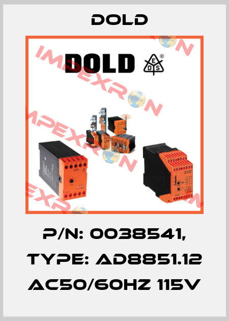 p/n: 0038541, Type: AD8851.12 AC50/60HZ 115V Dold