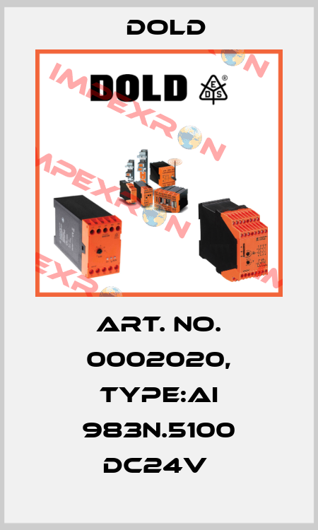 Art. No. 0002020, Type:AI 983N.5100 DC24V  Dold