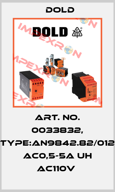 Art. No. 0033832, Type:AN9842.82/012 AC0,5-5A UH AC110V  Dold