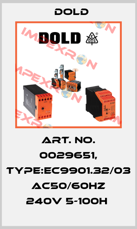 Art. No. 0029651, Type:EC9901.32/03 AC50/60HZ 240V 5-100H  Dold