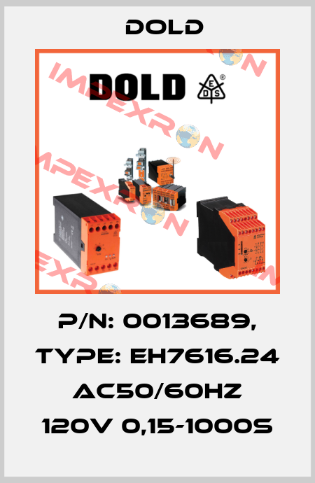 p/n: 0013689, Type: EH7616.24 AC50/60HZ 120V 0,15-1000S Dold