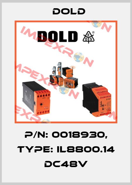p/n: 0018930, Type: IL8800.14 DC48V Dold