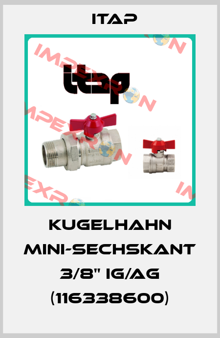 Kugelhahn Mini-Sechskant 3/8" IG/AG (116338600) Itap