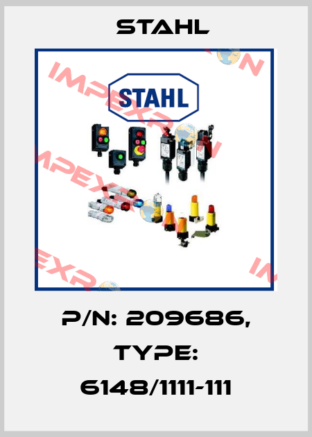 P/N: 209686, Type: 6148/1111-111 Stahl