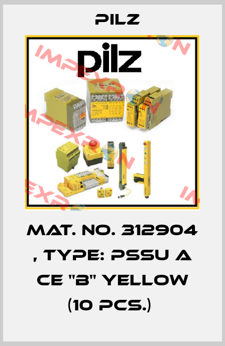 Mat. No. 312904 , Type: PSSu A CE "B" yellow (10 pcs.)  Pilz