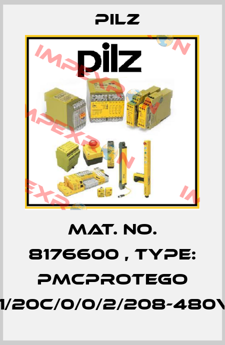 Mat. No. 8176600 , Type: PMCprotego D.01/20C/0/0/2/208-480VAC Pilz