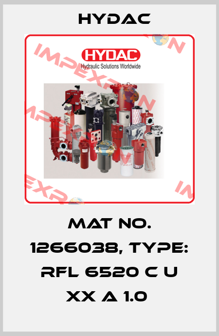 Mat No. 1266038, Type: RFL 6520 C U XX A 1.0  Hydac