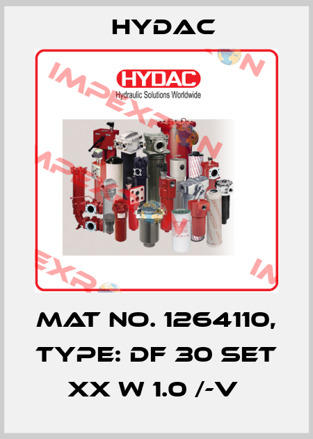 Mat No. 1264110, Type: DF 30 SET XX W 1.0 /-V  Hydac