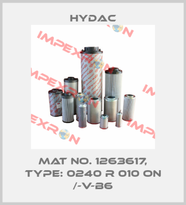 Mat No. 1263617, Type: 0240 R 010 ON /-V-B6 Hydac