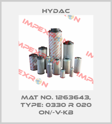 Mat No. 1263643, Type: 0330 R 020 ON/-V-KB Hydac