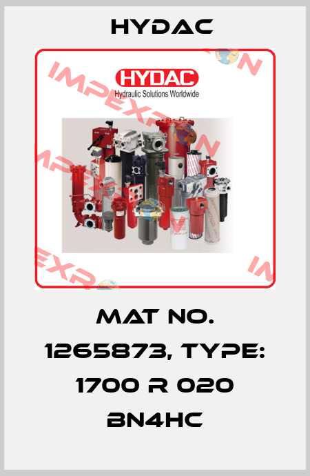 Mat No. 1265873, Type: 1700 R 020 BN4HC Hydac