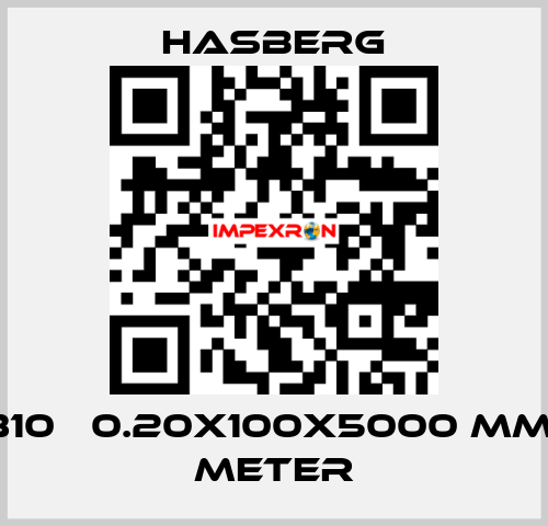 1.4310   0.20X100X5000 MM - 5 METER Hasberg