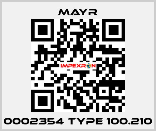 0002354 TYPE 100.210  Mayr